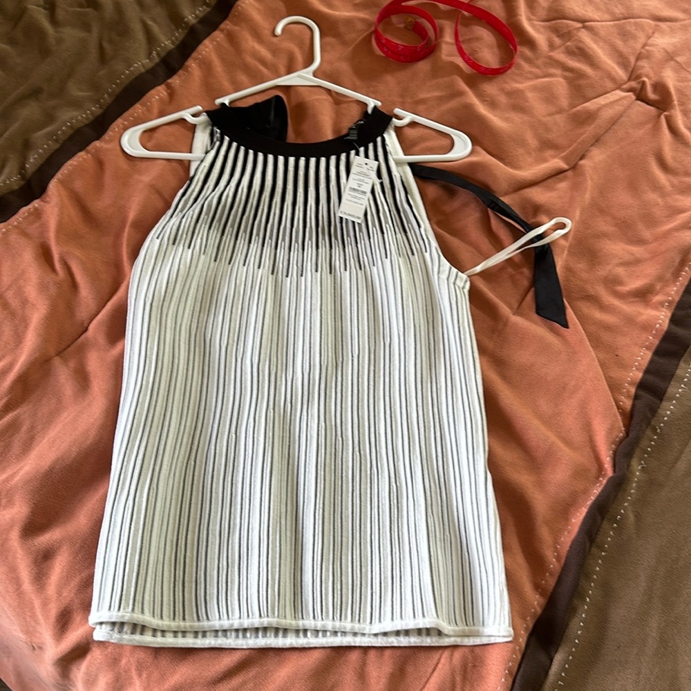 WHBM NWT starburst light halter top